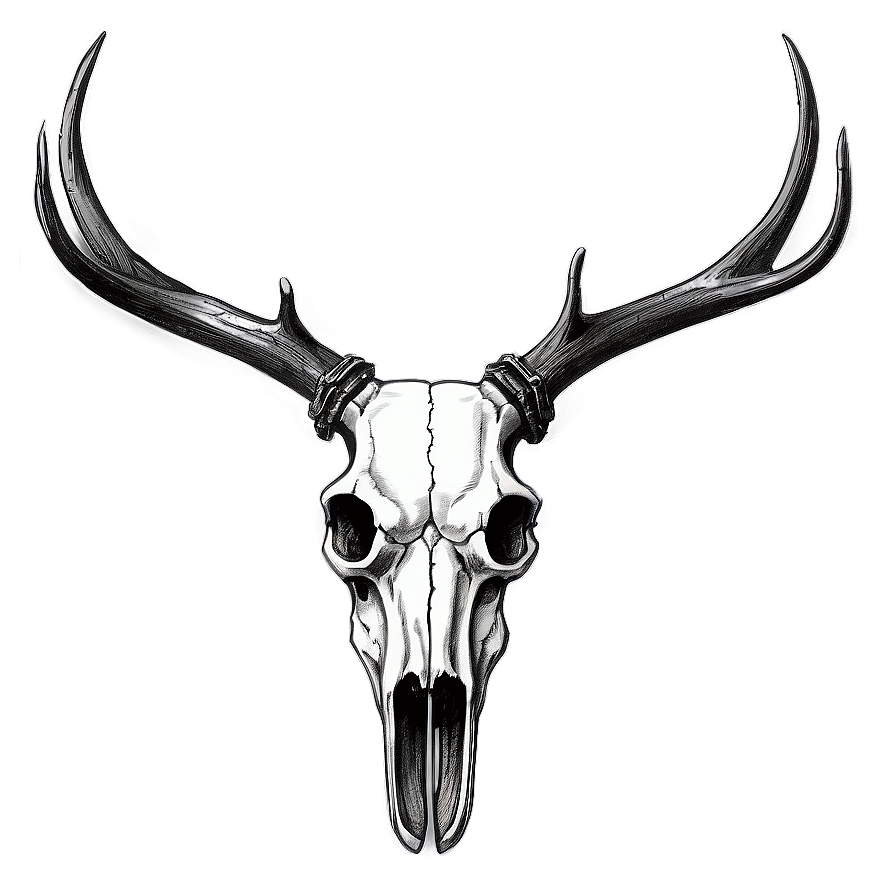 Deer Skull Drawing Png 05062024