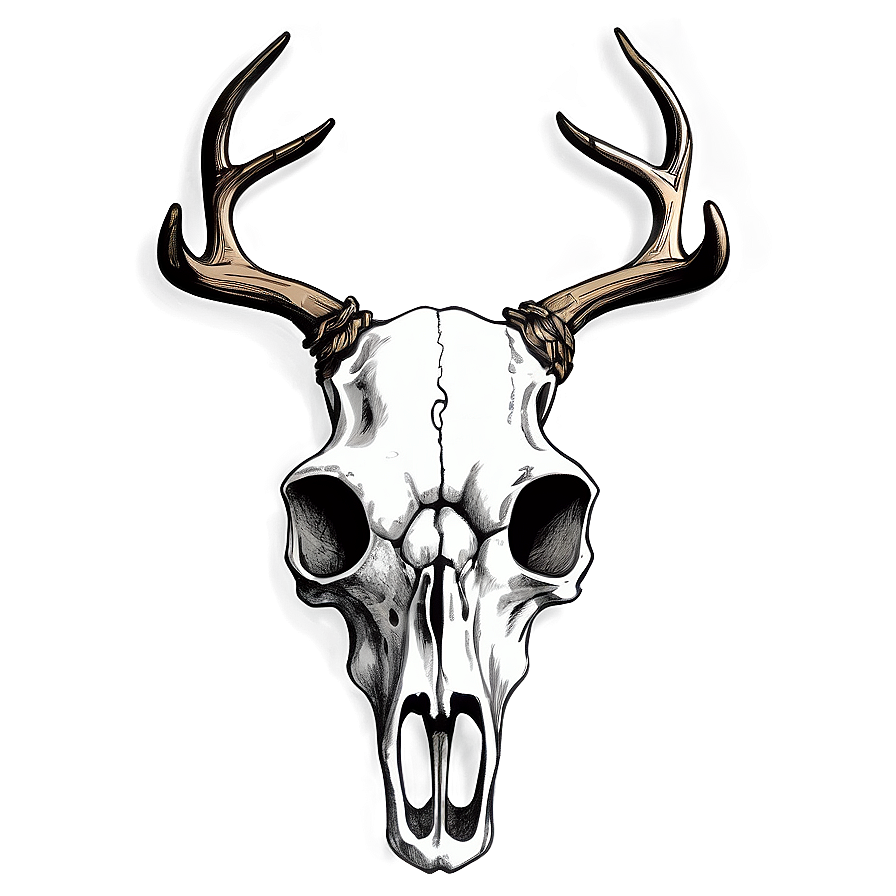 Deer Skull Drawing Png 66