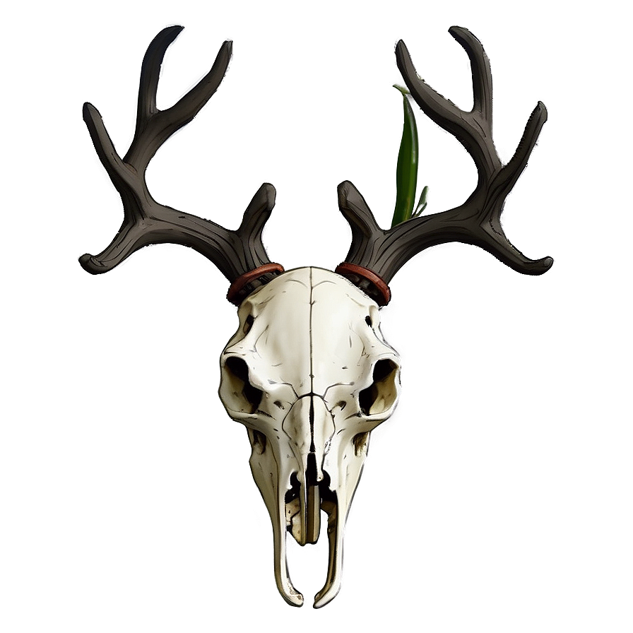 Deer Skull In Forest Scene Png 06132024