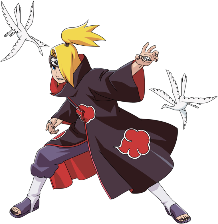 Deidara Png - Akatsuki Deidara Full Body PNG with transparent background