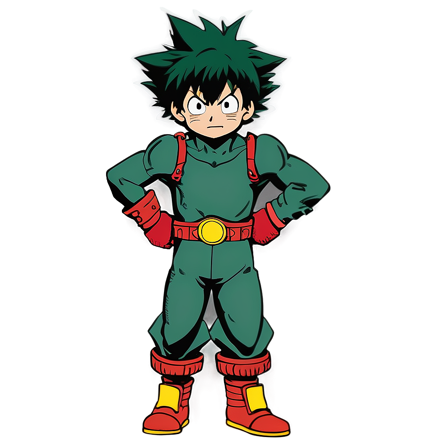 Deku Fighting Stance PNG 45 PNG with transparent background