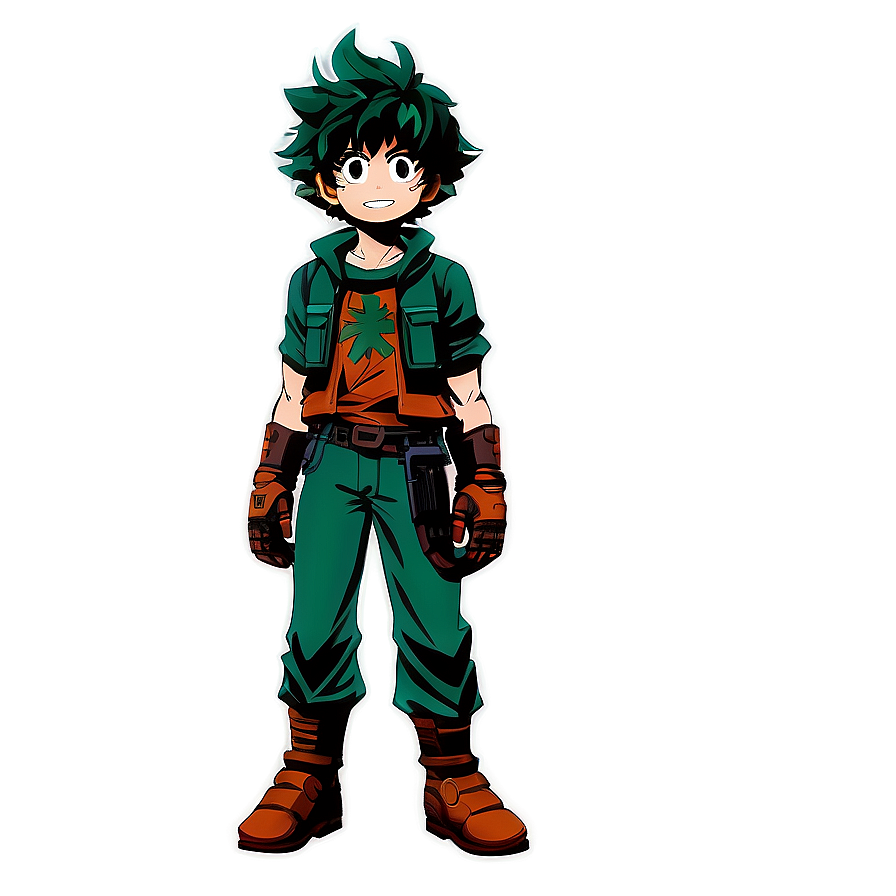 Deku First Hero Outfit PNG qgp49 PNG with transparent background