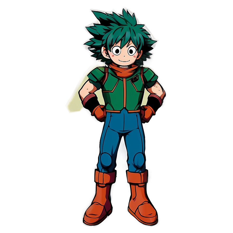 Deku Hero Costume PNG nha PNG with transparent background
