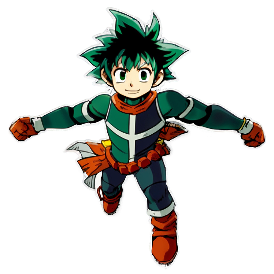 Deku Hero Landing PNG vlq74 PNG with transparent background