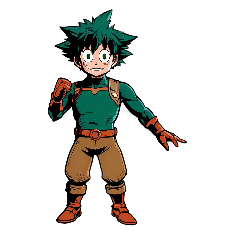 Deku Hero Pose PNG 99 PNG with transparent background