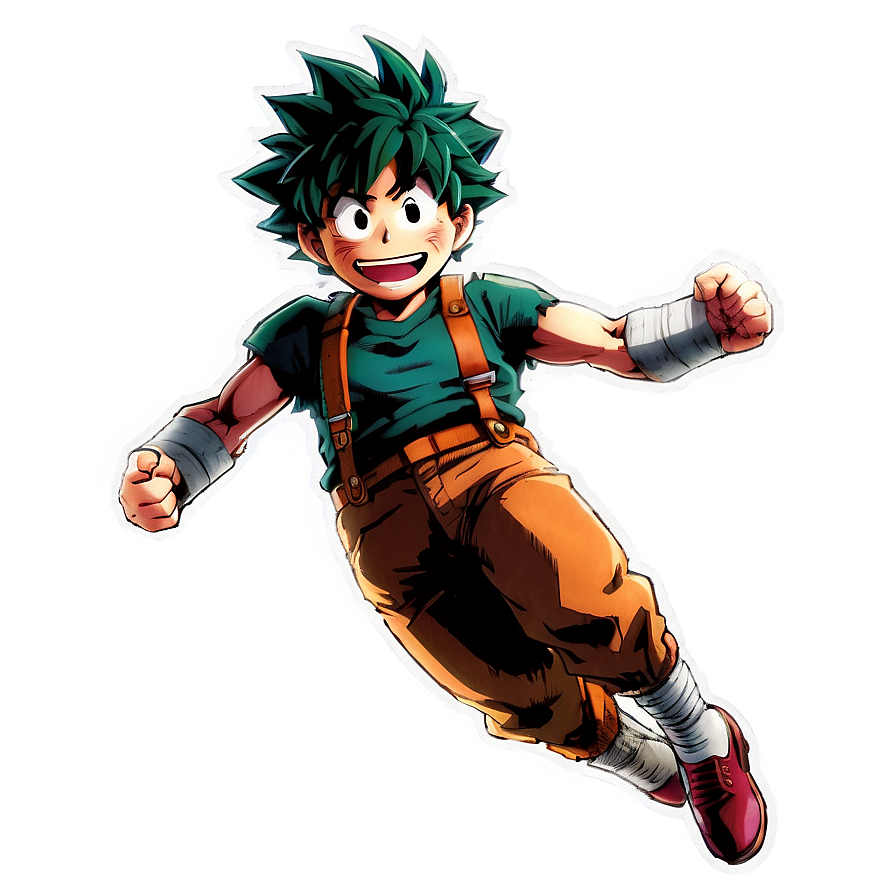 Deku Jumping PNG 33 PNG with transparent background