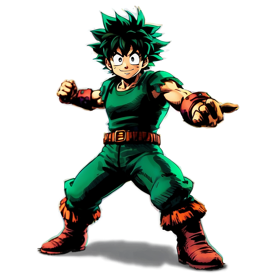 Deku Mid Battle PNG ebj90 PNG with transparent background