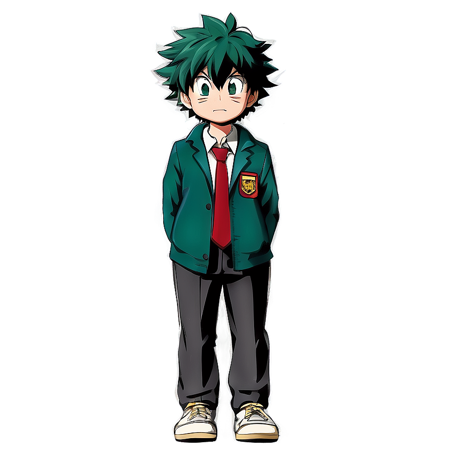 Deku School Uniform PNG 05062024 PNG with transparent background