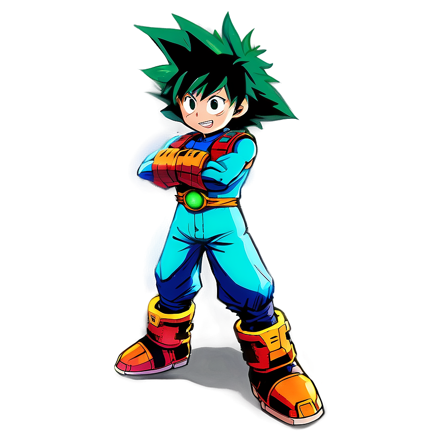 Deku Serious Battle Mode PNG lsy26 PNG with transparent background