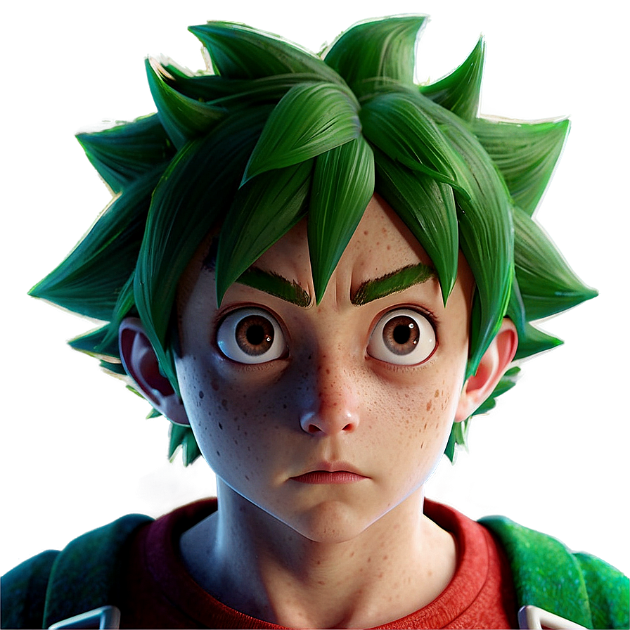 Deku Serious Look Png 21