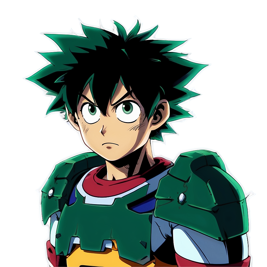 Deku Serious Look PNG lir9 PNG with transparent background