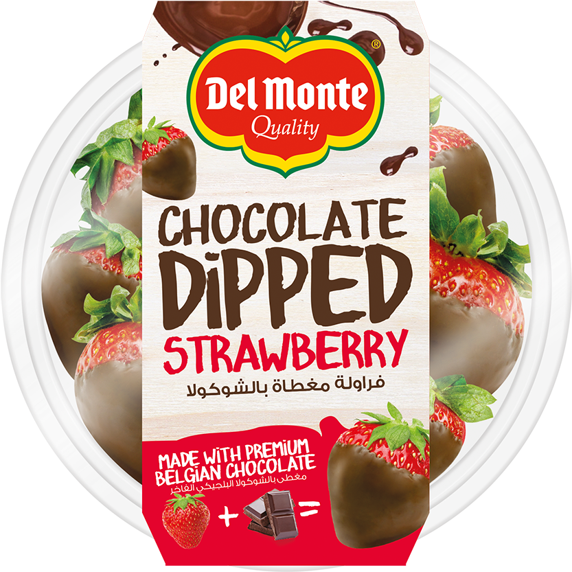 Del Monte Chocolate Dipped Strawberry Packaging