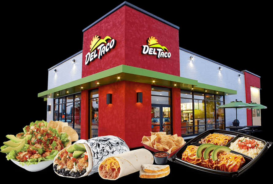 Del Taco Restaurantand Food Spread