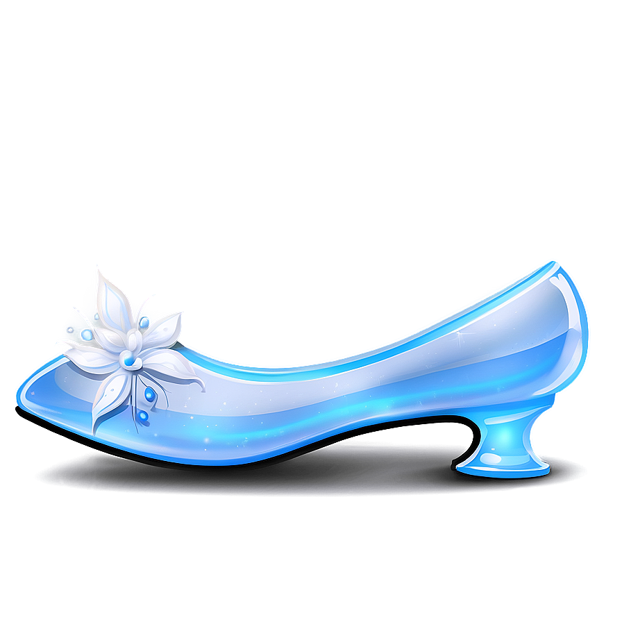 Delicate Glass Slipper Drawing Png 06132024