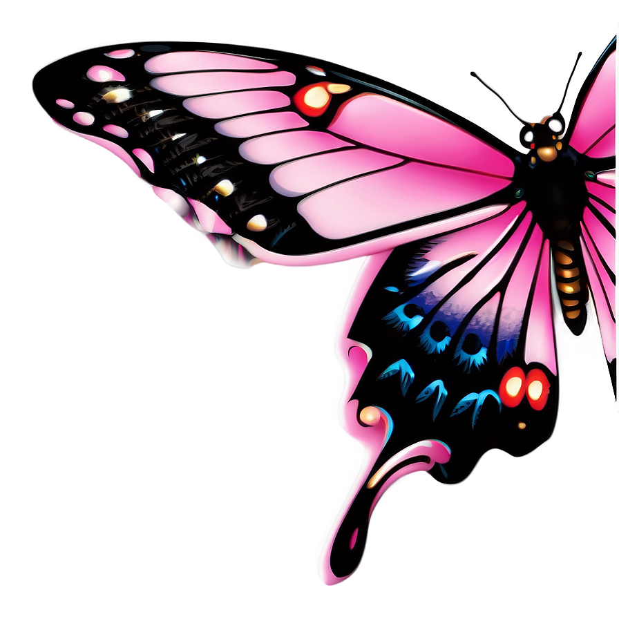 Delicate Pink Butterfly Picture Png 42