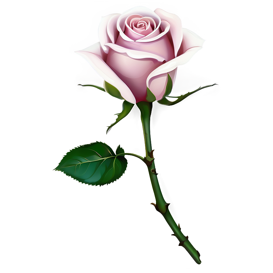 Delicate Pink Rose PNG vyi PNG with transparent background
