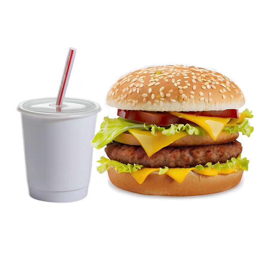 Delicious Big Mac Meal PNG 20 PNG image with a transparent background, free high-resolution download