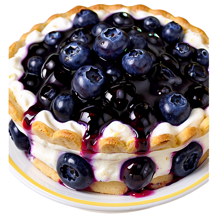 Delicious Blueberry Pie Png Hyc34