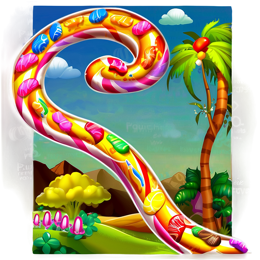 Delicious Candyland Journey Png Gem