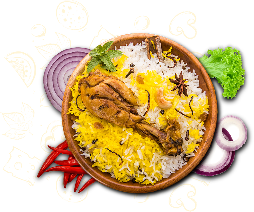 Delicious Chicken Biryani Dish