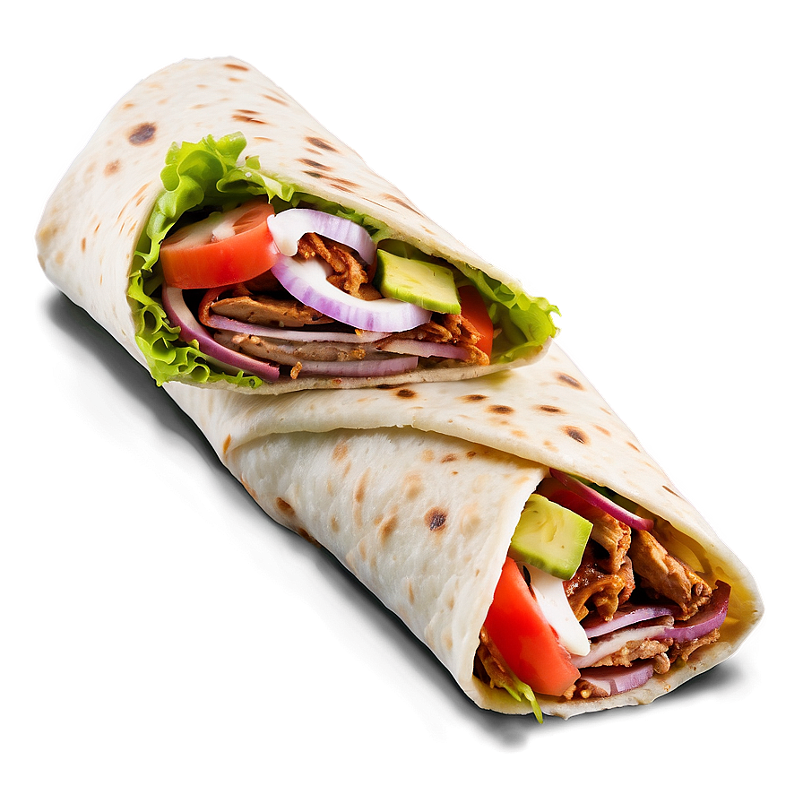 Delicious Gyro Wrap Png 37