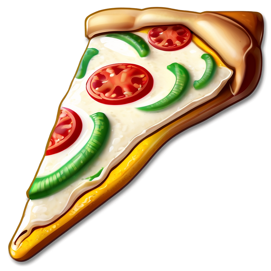 Delicious Pizza Slice Sticker Png 17