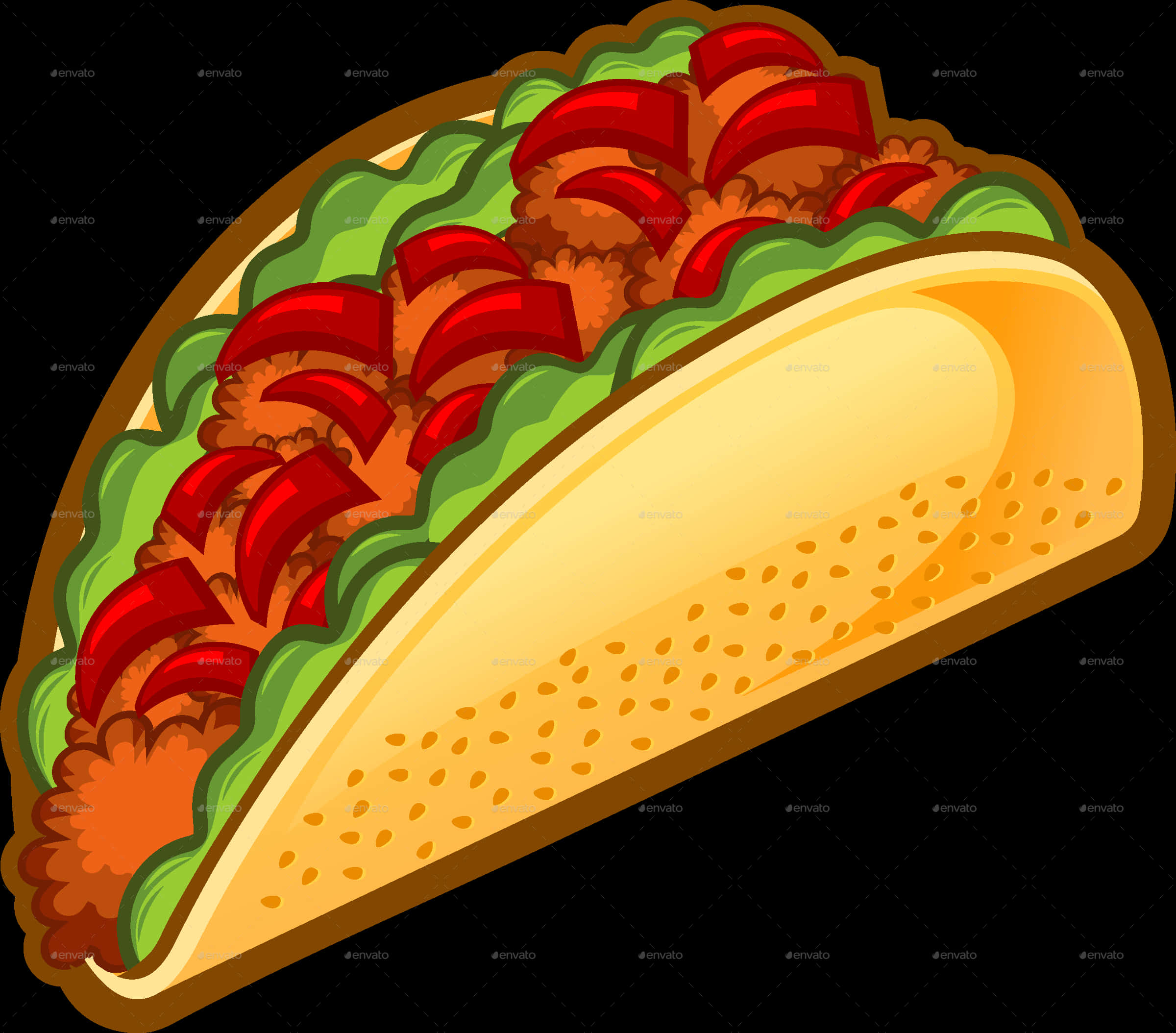 Delicious Taco Illustration