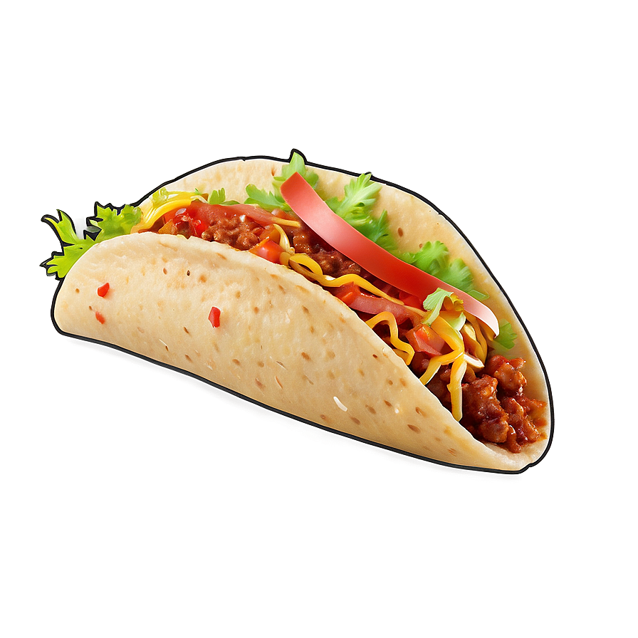Delicious Taco PNG pry PNG with transparent background