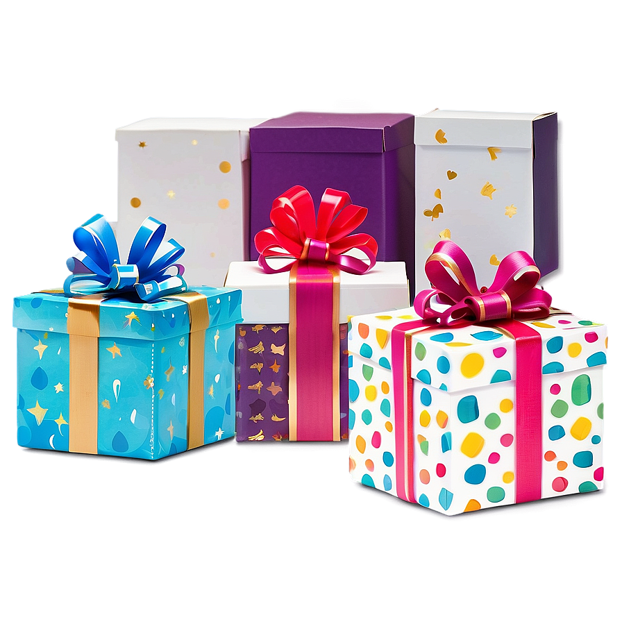 Delightful Celebration Gift Boxes PNG lbg86 PNG with transparent background