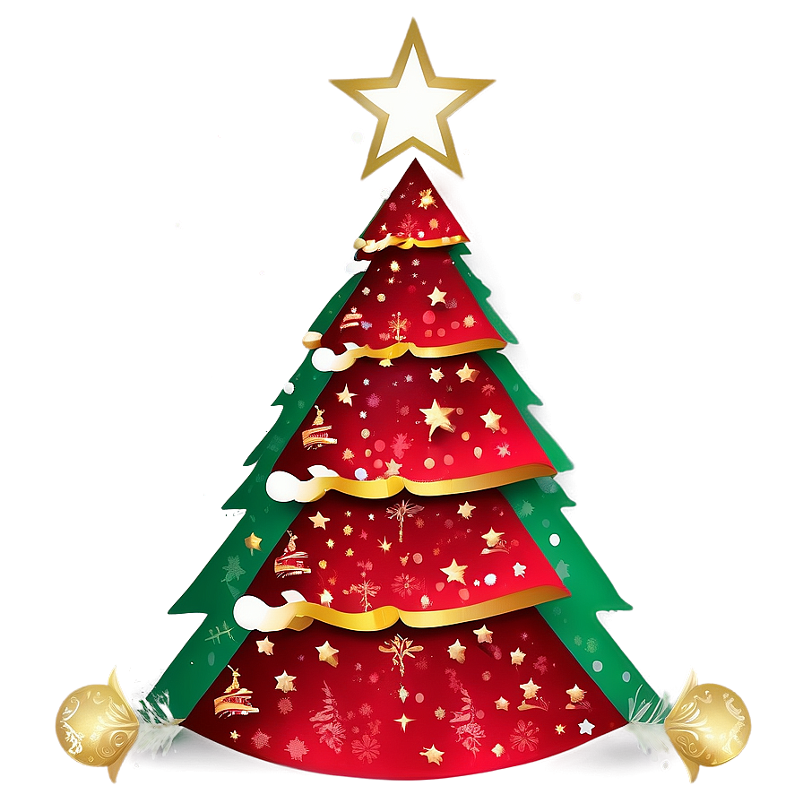 Delightful Christmas Tree Graphic Png 83