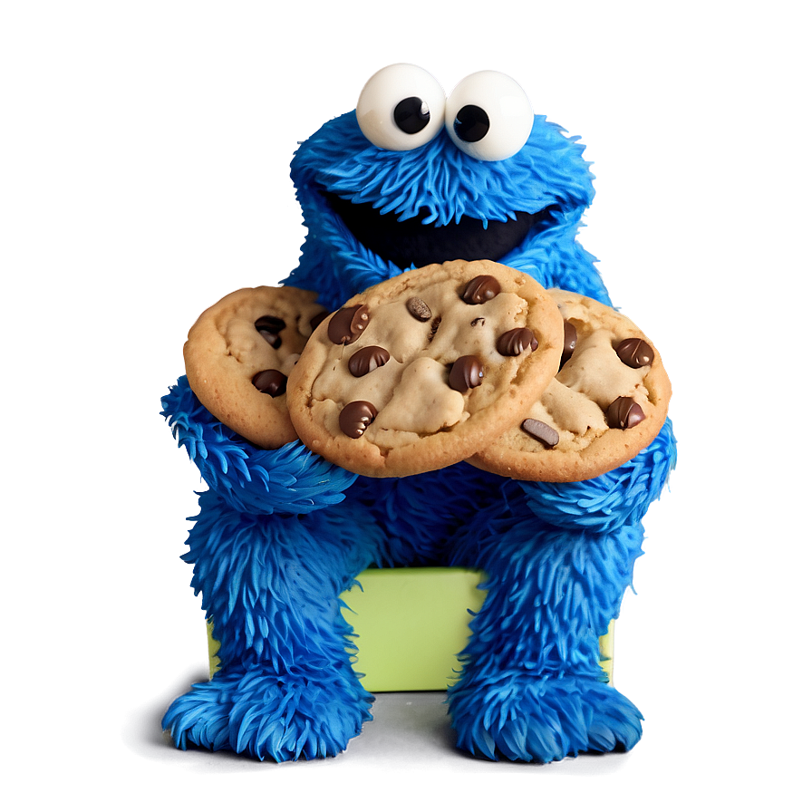 Delightful Cookie Monster PNG 05212024 PNG with transparent background