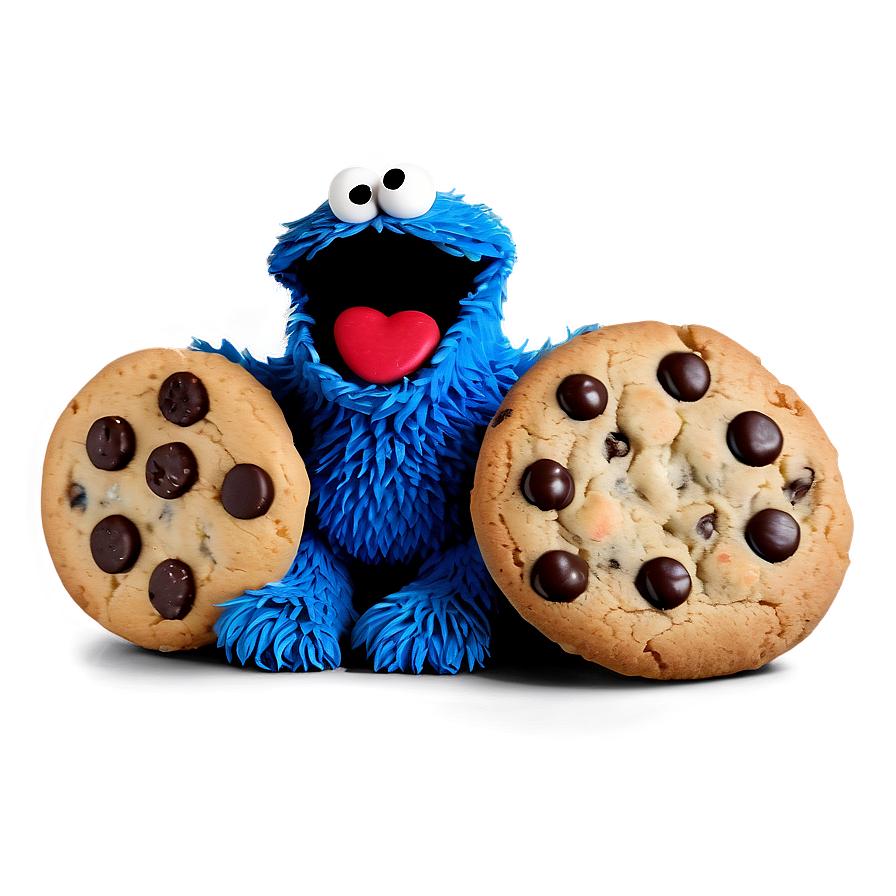 Delightful Cookie Monster PNG 05212024 PNG with transparent background