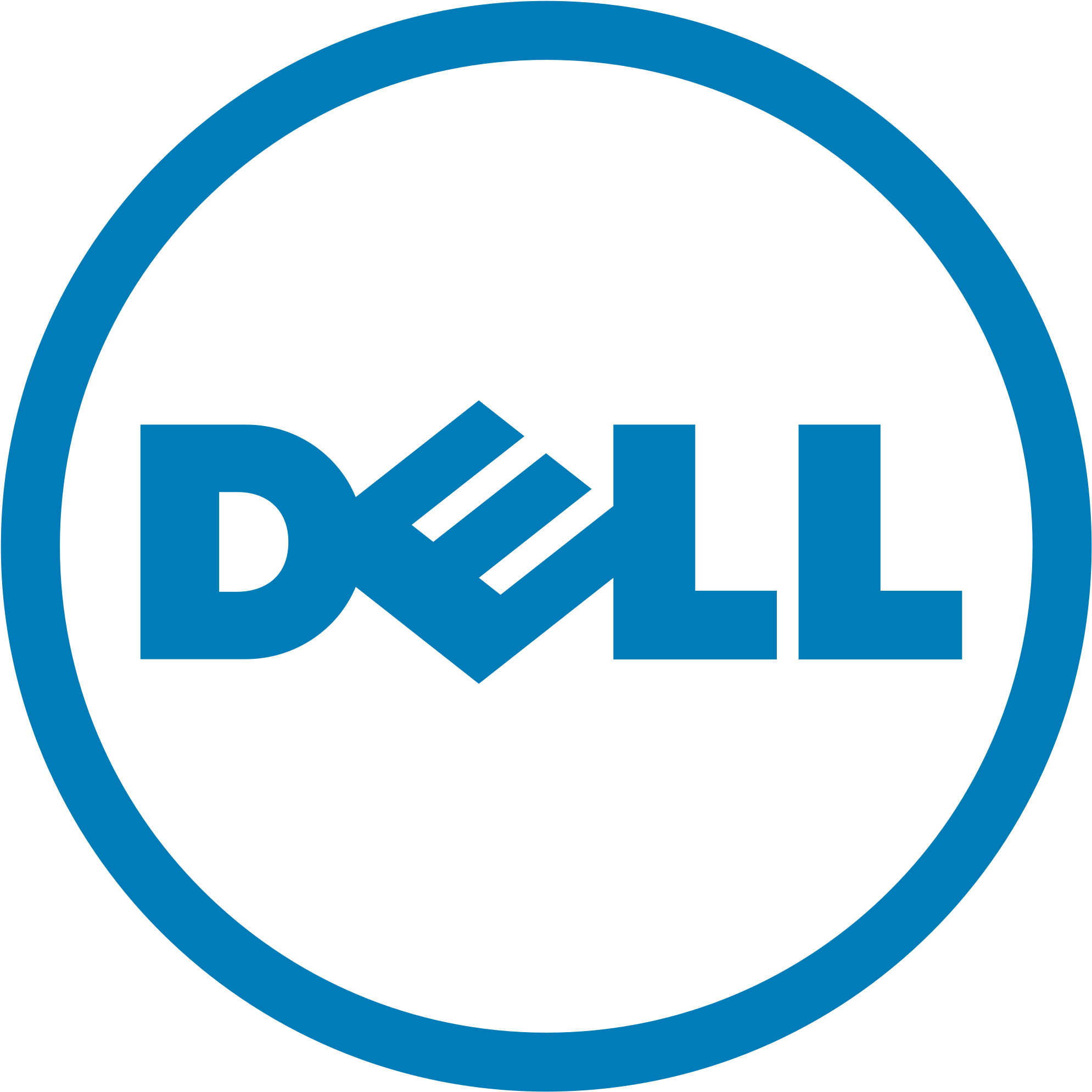 Dell Logo Blue Background