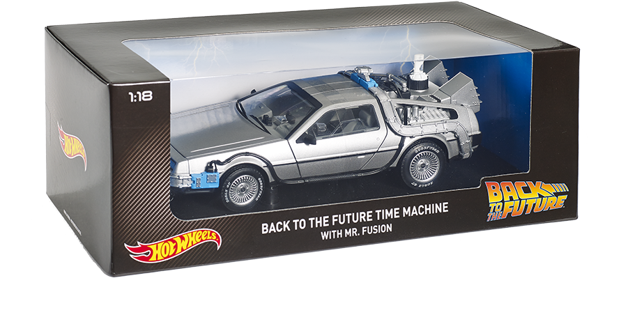 Delorean Back To The Future Hot Wheels Escala 1 8, HD Png Download PNG with transparent background