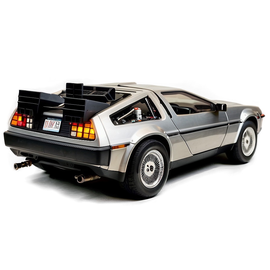 Delorean In Dramatic Sunset Light Png Vkm18