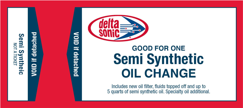 Semi-synthetic Oil Change - Delta Sonic, HD Png Download PNG with transparent background