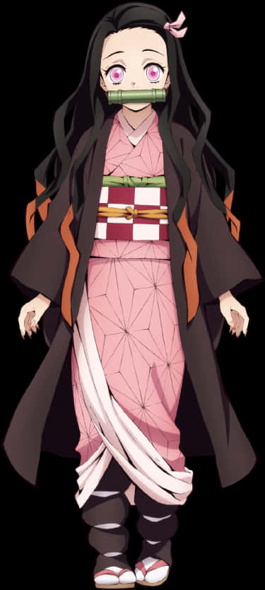 Demon Slayer Character Nezuko Kamado Full Body