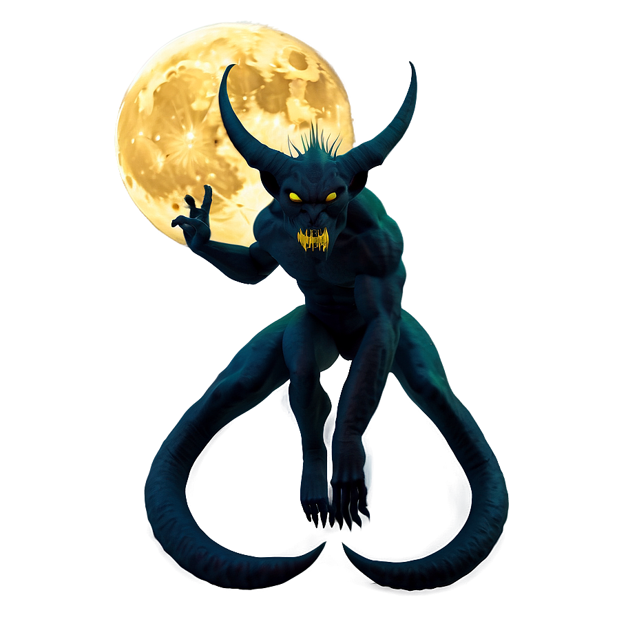 Demon Under Moon Png 21