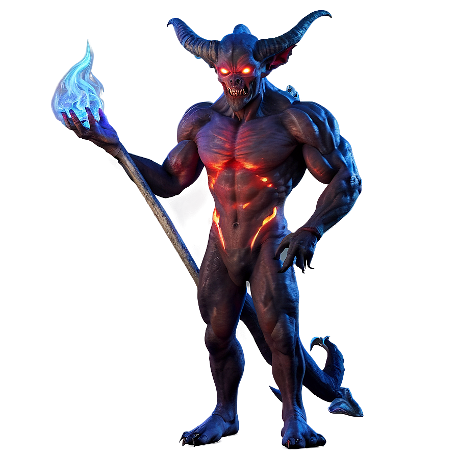 Demon With Fire Png 05062024