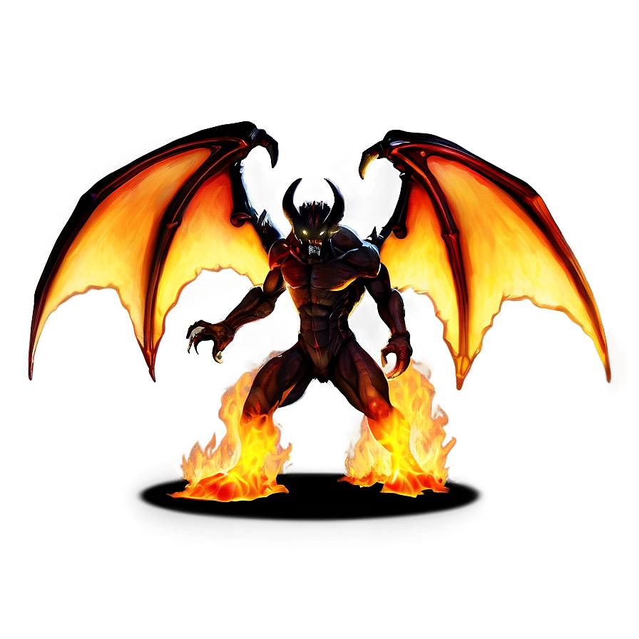 Demon With Fire Png 84