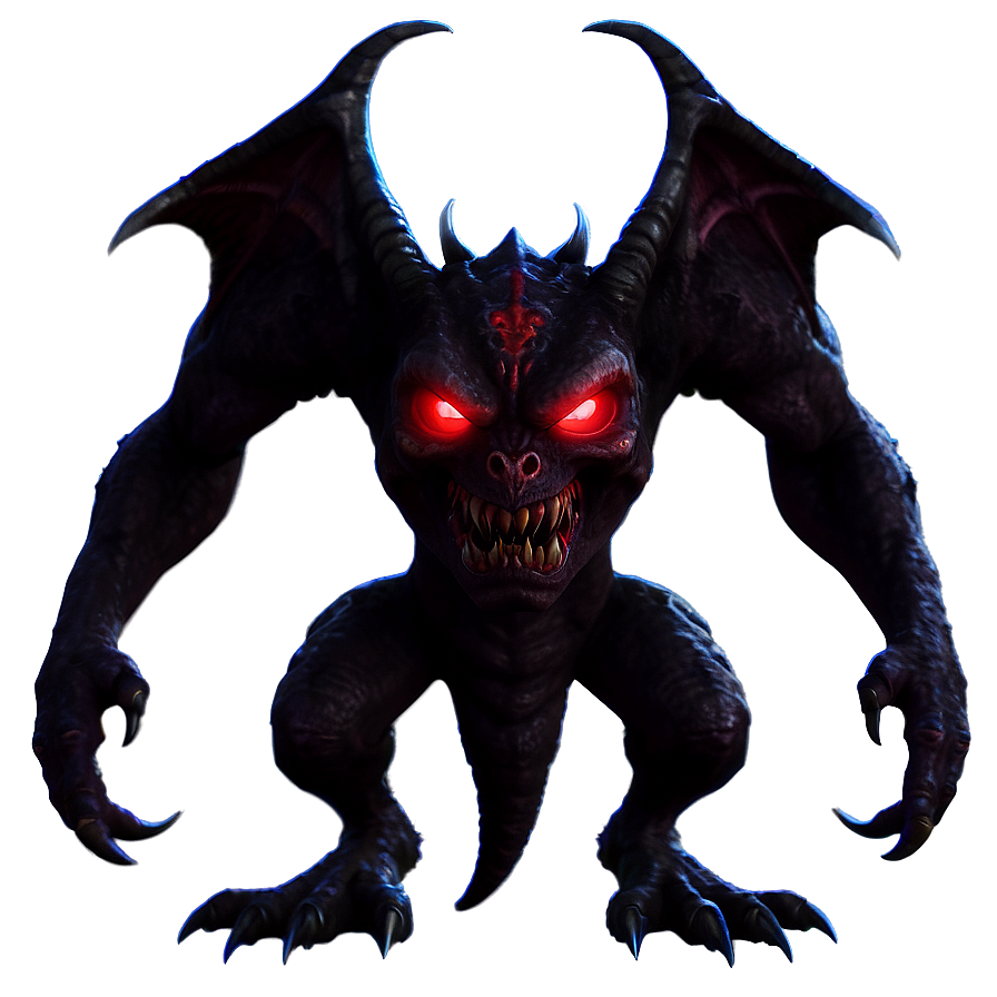 Demon With Red Eyes Png Gyj