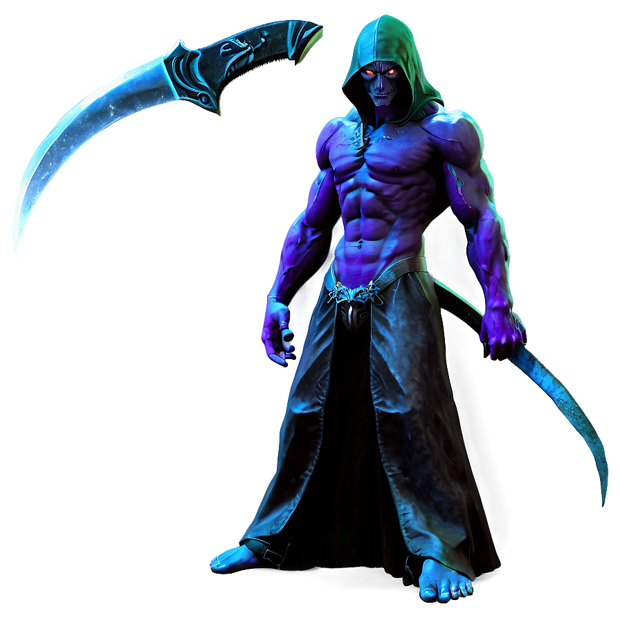 Demon With Scythe Png Yyk63