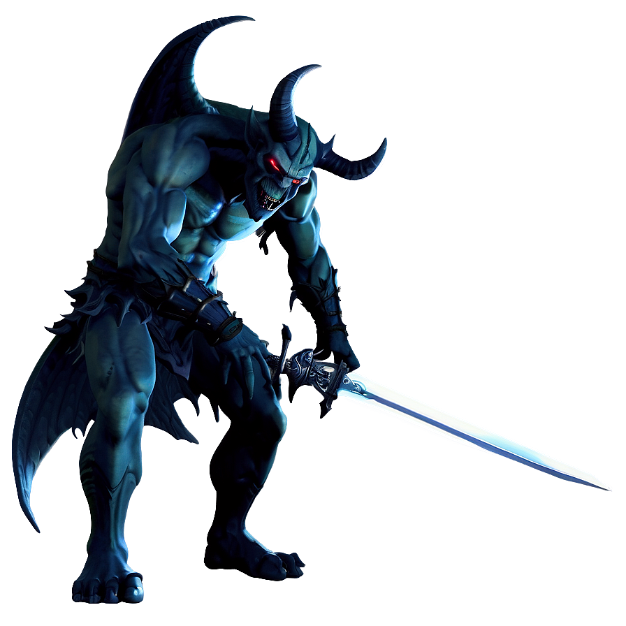 Demon With Sword Png Rqf