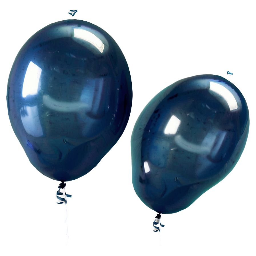 Denim Blue Balloons Png Nbs4