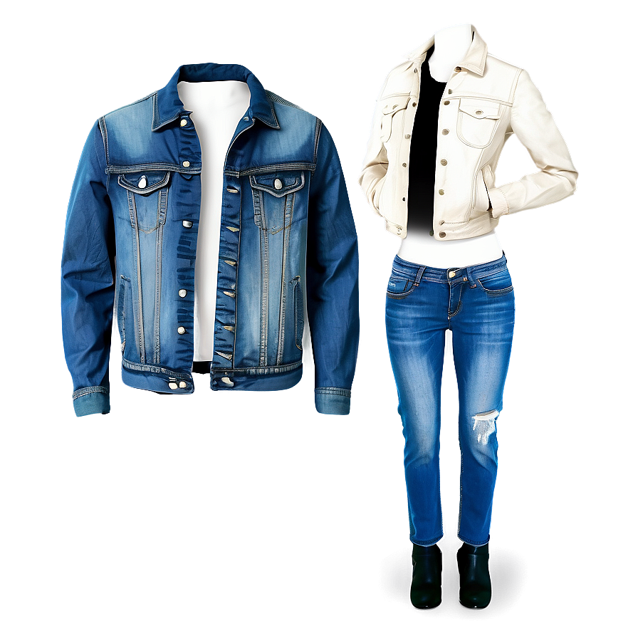 Denim Jeans and Jackets PNG erk PNG with transparent background