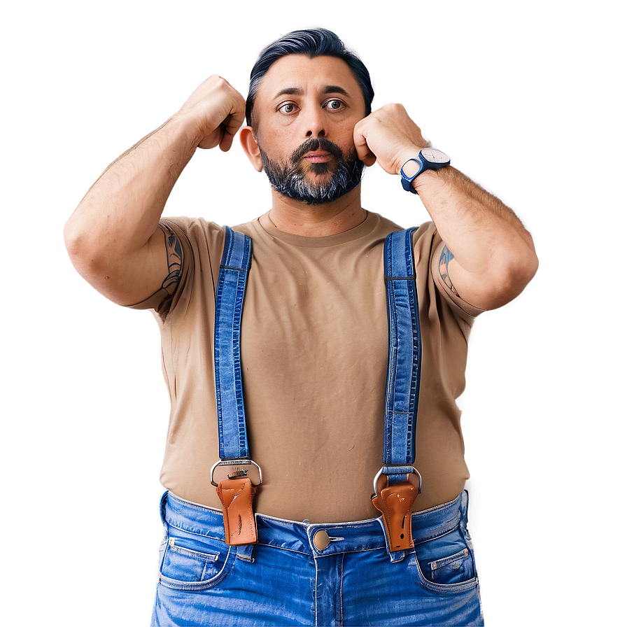 Denim Suspenders Png Duu91