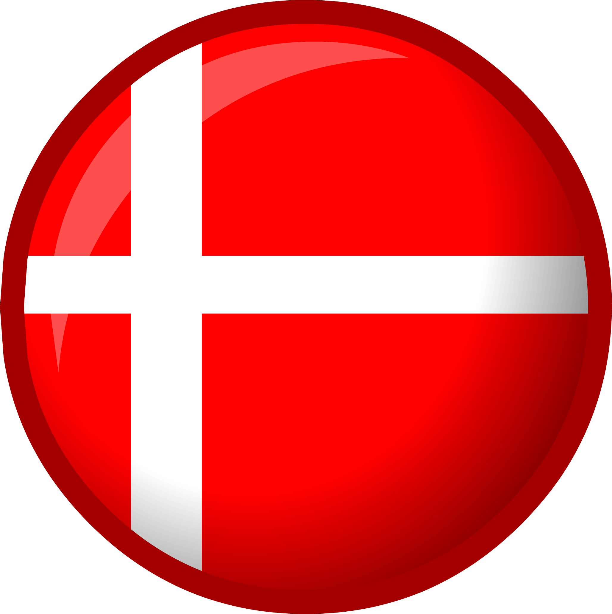 Denmark Flag - Circle Denmark Flag Png, Transparent Png PNG with transparent background