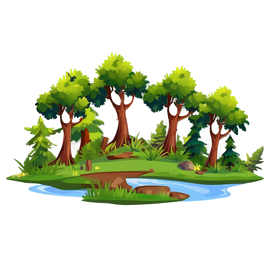 Dense Forest Landscape Clipart Png Dbd