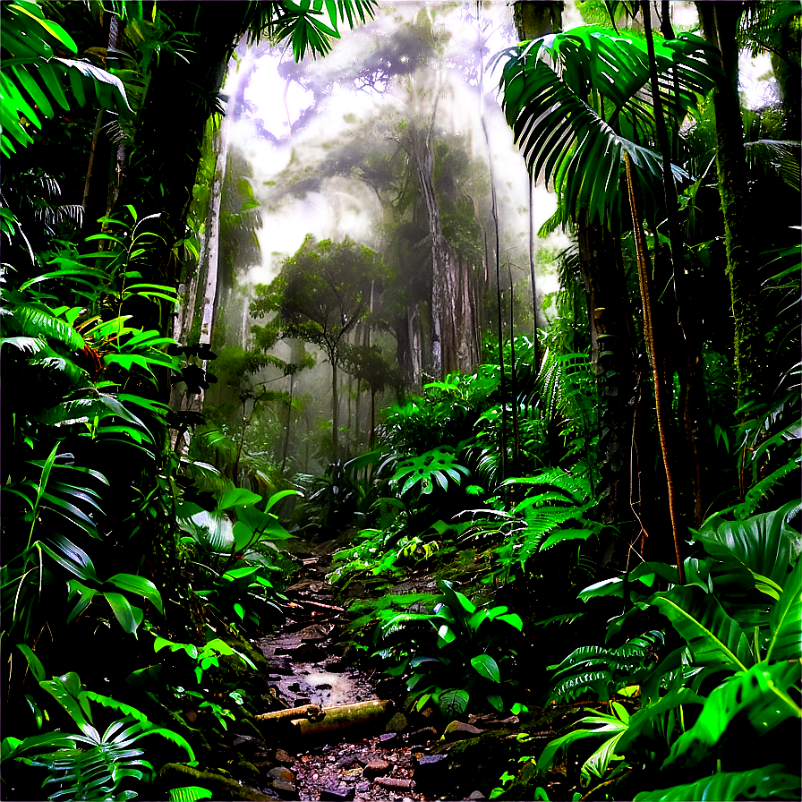 Dense Jungle Trekking Route Png 06202024