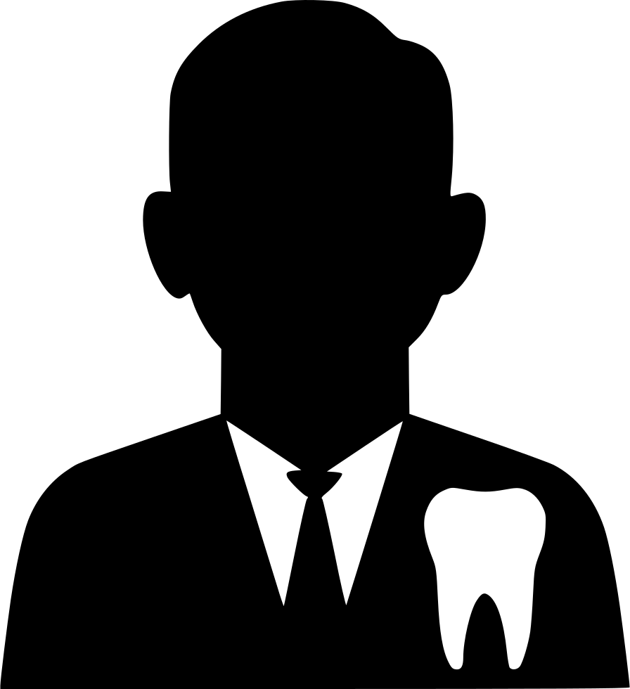 Dentist Iconwith Tooth Silhouette